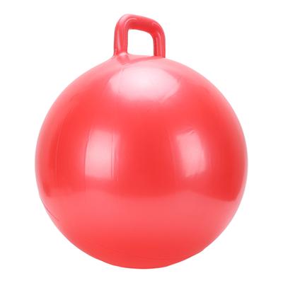 Sit On Bouncy Red Thickened PVC Inflatable Bouncy Exercise with Handle Pump for Indoor Outdoor