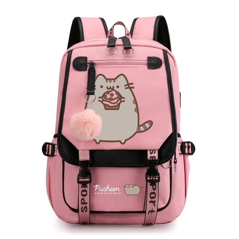 Cartoon Cute Printed School Bag Outdoor Travel Oxford Cloth Backpack