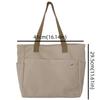 Versatile Oxford Cloth Student Shoulder Bag Multi Layered Large Capacity Tote Bag Zipper Portable Handbag Travel
