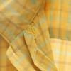 Stephens 60s Vintage Check Pattern Short Sleeve Shirt XL Yellow Men's Used