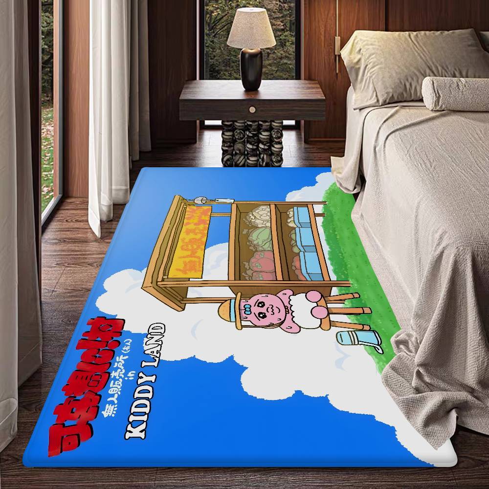 O-Opanchu Cute U-Usagi Floor Mat Anti-slip Absorb Water Long Strip Cushion Bedroon Mat Alfombra