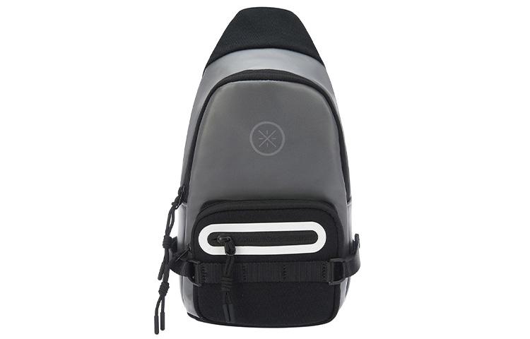 Li Ning Polyurethane Sling Bag Regular Unisex Black ABDR616-1
