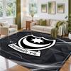 Portsmouth FC Design Crystal Velvet Rug Soft Decorative Mat for Bedroom Entrance