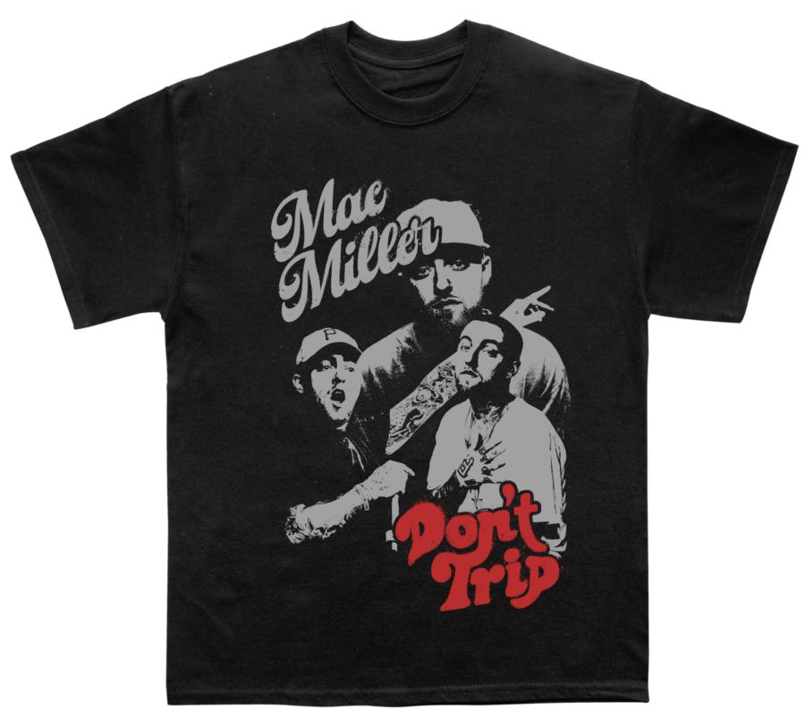 Mac Miller Unisex Cotton TShirt Summer Casual Streetwear Retro Hip Hop Graphic Tee Black S