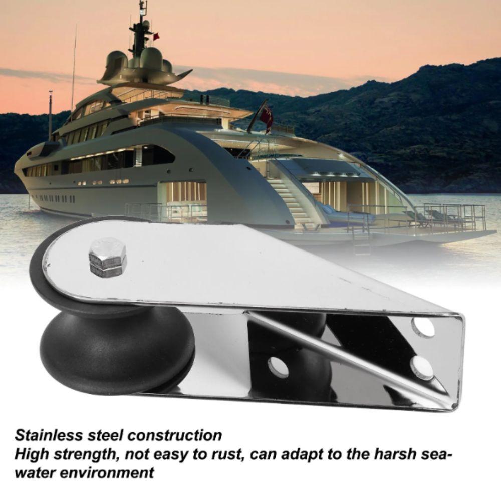 Rubber Wheel Boat Bow Roller Heavy Duty Bow Roller Holder Roller Bracket  Yacht Docking