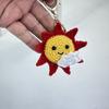 Handmaking Rainbow Crochet Keychain For Gifts Knitting Rainbow Keychain Cute Rainbow Pendant Keyring Custom Accessory