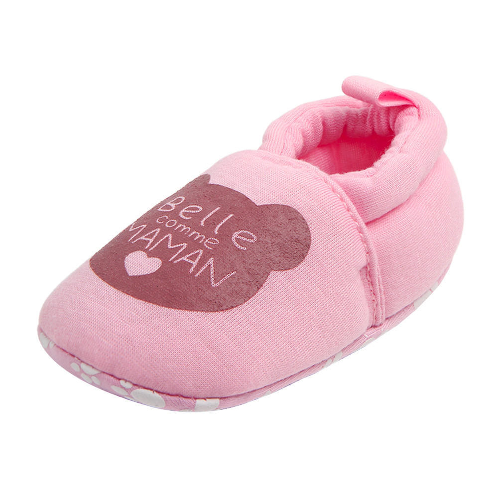 Weixinbuy Unisex Baby Soft Plush Winter Warm Slipper Loafers Crib Shoes