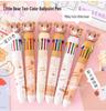 Little Bear 10-Color Press-Type Ballpoint Pen for Students and Journaling