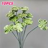 10/20/40pcs Handcrafted Ceramic Four-Leaf Clover Good Luck Hope Faith Love Ceramic Flower Never Fade Eternal for Home Decoration