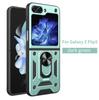 Applicable to Samsung ZFlip1 shunjia push window mobile phone case galaxyflip1 magnetic ring flip1 protective case