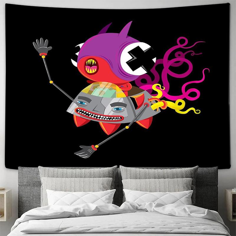 unframed Anime Tapestry Wall Hanging Japanese Art Decor Room Aesthetic Backdrop Home Decor Japanese Style Manga Wall Art Bedroom