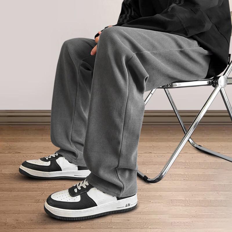 Jeanswest Men's Chenille Straight-Leg Casual Pants