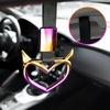 1PCS New JDM Tsurikawa Handle Ring Heart Train Bus Hand Strap Styling Drift Charm Car Warning Tow Strap Hook Sticker