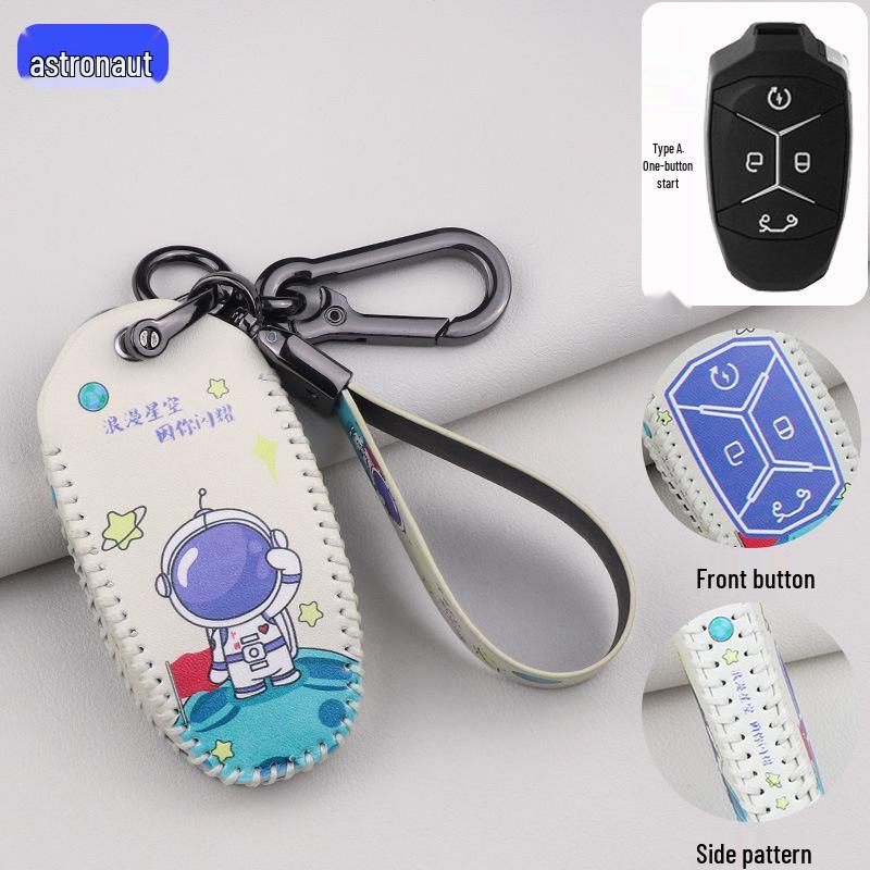 Lynk & Co 01/02/03/03+/05/06 Key Case: Car Protective Shell with Cartoon Buckle Chain