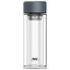 HAERS Double-Wall Tea Infuser Glass Bottle