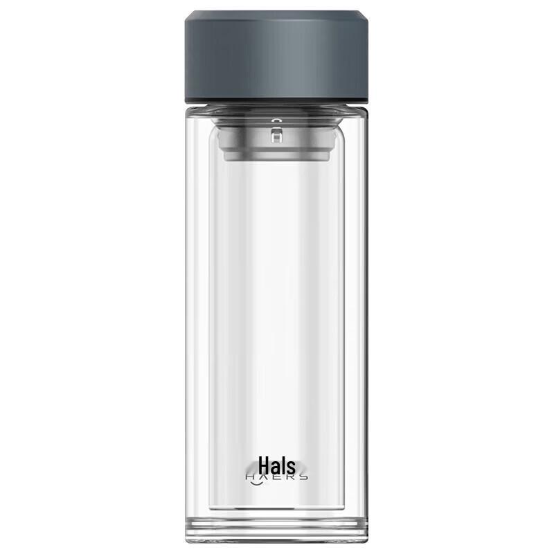 HAERS Double-Wall Tea Infuser Glass Bottle