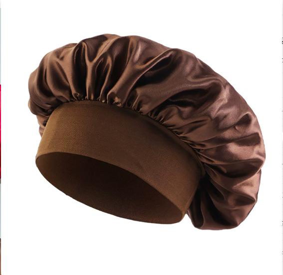 Summer Wide Brimmed Nightcap with High Elasticity Headband for Beauty, Hairdressing, and Hair Care