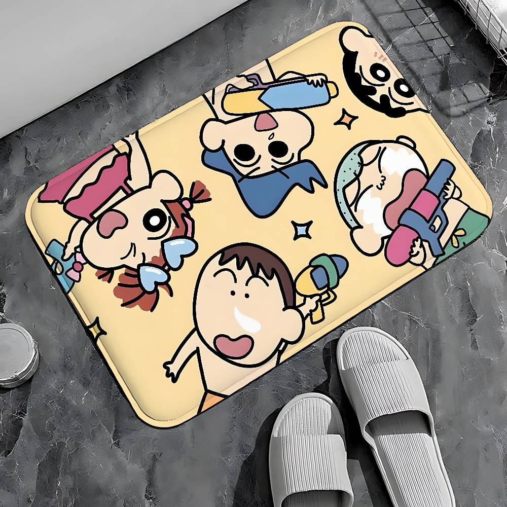 C-crayons-S-Shins-Chan CUTE Entry Door Floor Mat Festive Decorations Carpet Bathroom Anti-slip Mat Entrance Doormat
