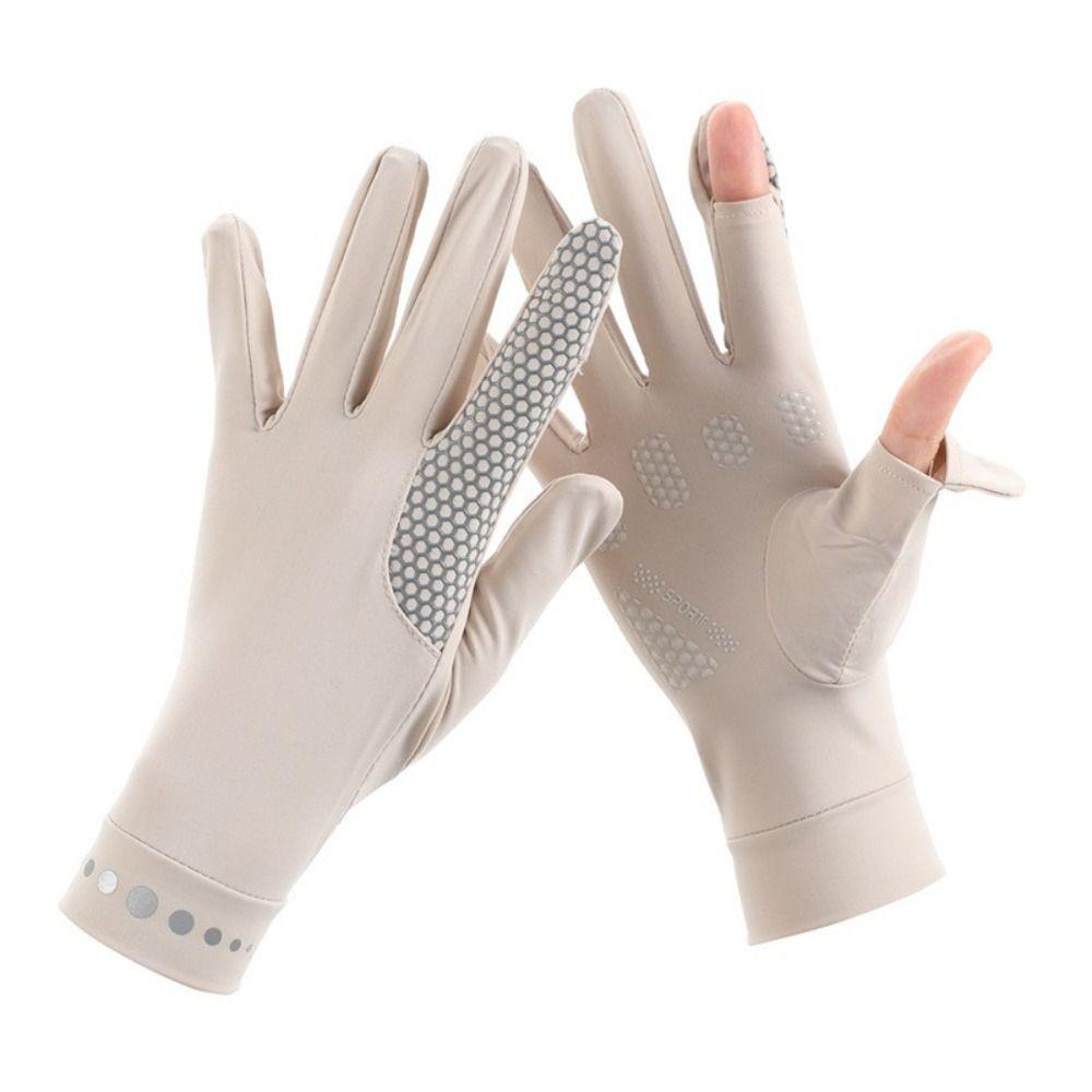 Thin Ice Silk Gloves Elastic Non Slip UV Protection Gloves Touch Screen Breathable Cycling Gloves Sports Cycling Driving