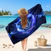 Everton FC Custom Beach Towel, Personalized Name Text Print, Football Logo Soft Quick‑Dry Towel Holiday Gift