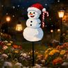 Outdoor Holiday Stake Lights 1/2Pcs Holding Lantern Santa Light, Christmas Snowman Solar Lamp with Lawn Decorative Light Stake, for Garden Yard
