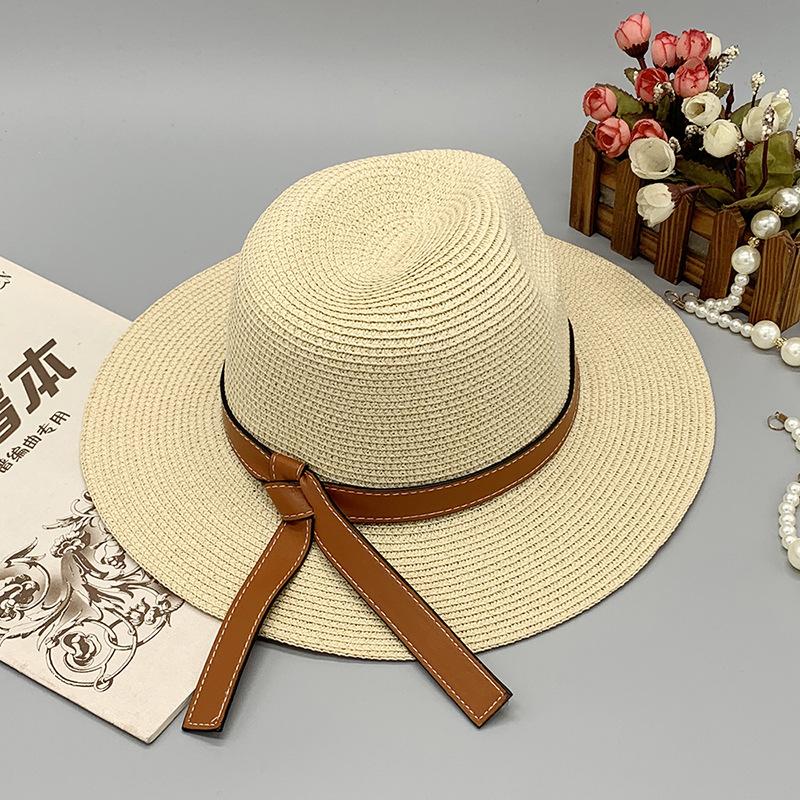 Irregularly Decorated Summer Shade Hat, Travel Holiday Straw Hat Bucket Hat