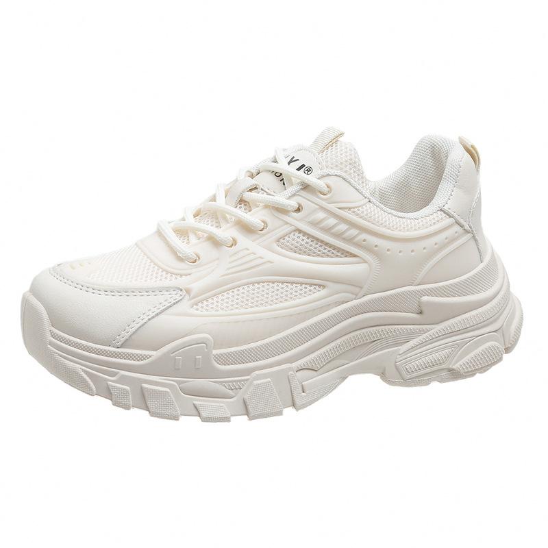 Platform Dad Shoes Women's New Height Increasing White Leisure Sports Spring and Autumn Spring All-Matching and Lightweight Hot