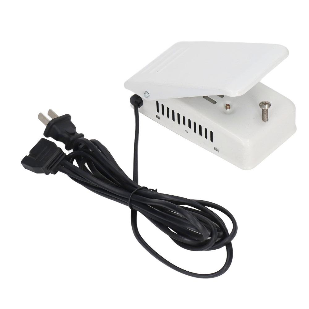 Plastic Sewing Machine Foot Pedal Durable Iron Foot Control Pedal 2.5A Rating White Universal Sewing Machine Foot Control