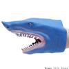 Cartoon Shark Vinyls Toy Hand Puppet With Open Mouth Flexible Jaw Creative Stuffed Animal For Children