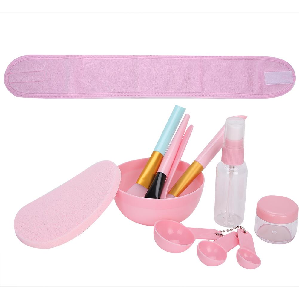 12pcs Household Facial Mask DIY Tool Kit Spoon Bowl Brush Stick Spray Bottle Makeup Tool