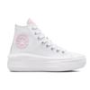Converse Chuck Taylor All Star Move High Hybrid Floral - Weiß Pink Foam Damen Sneaker 571577C