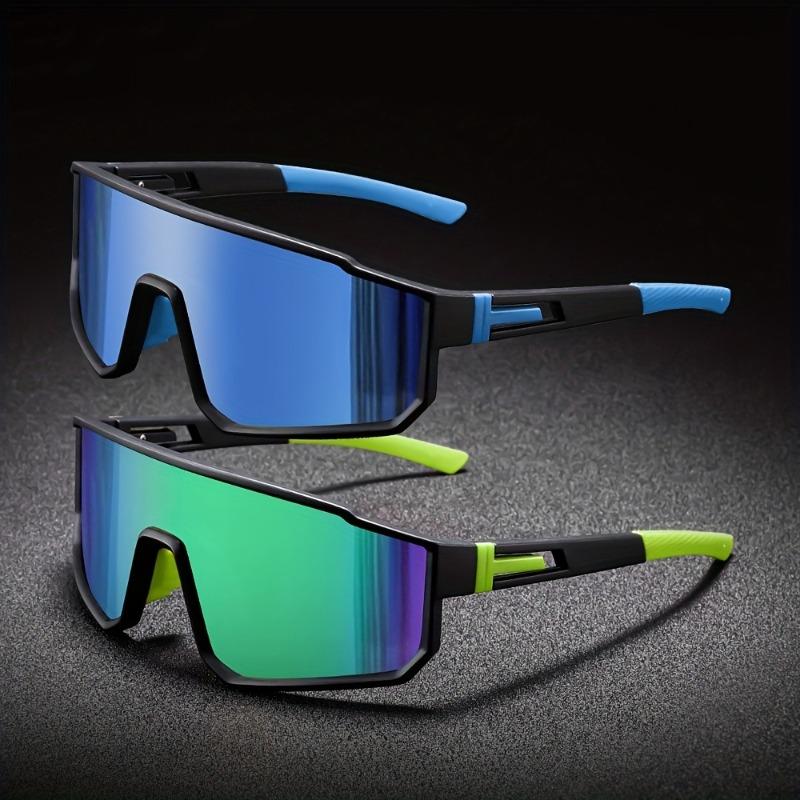 2 Piece Large Frame Goggles with Integrated Anti Glare Lenses for Sports Use