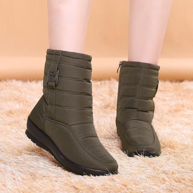 Warm Women Ankle Boots Waterproof Women Snow Boots Short Plush Shoes Winter Boots Women Short Boots Shoe Female Winter Footwear