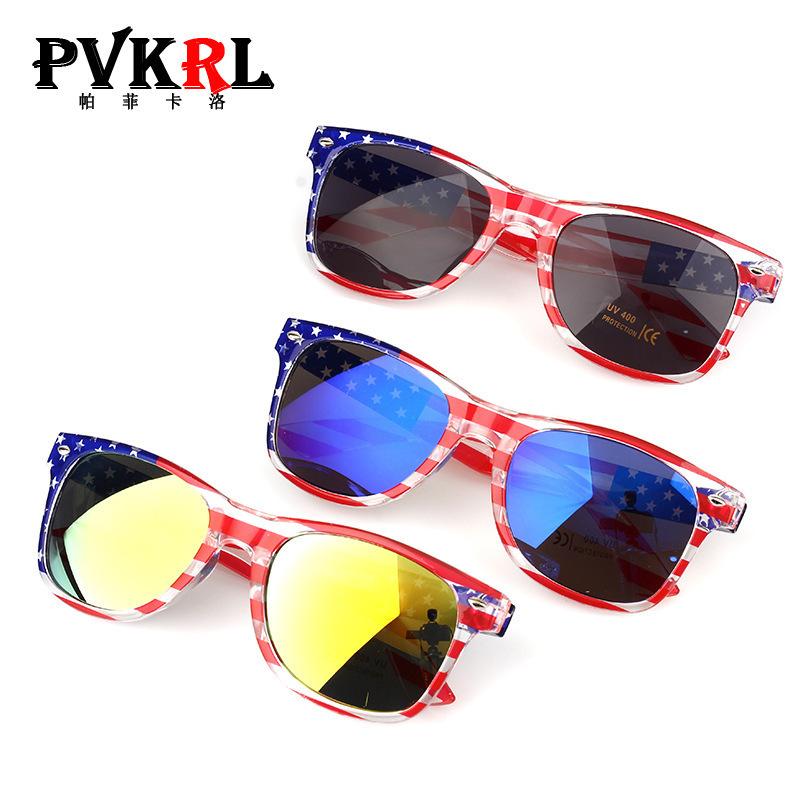 Classic Rice Nail Transparent Beautiful Flag Sunglasses Independence Day Sunglasses 2140 Development Sunglasses