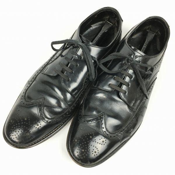 Regal Made In Japan Wingtip Business Shoes Black Size 25.5(USED)
