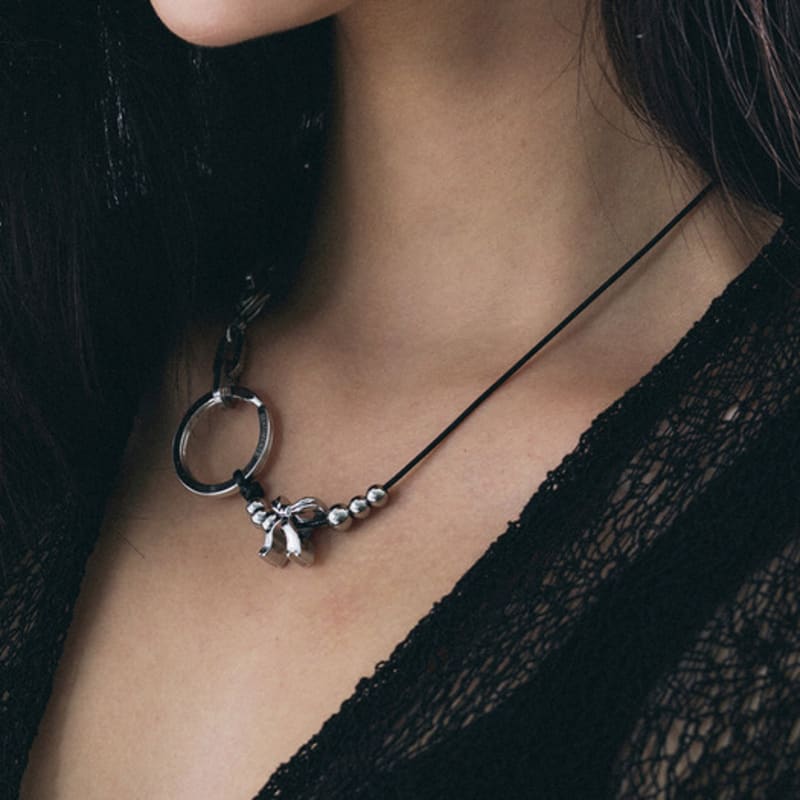 SENTIMENTS NO.414 RIBBON BOLL NECKLACE