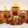 Adorable Capybara Plush Toy Creative Design Soft Pp Cotton Stuffed Animal For Kids