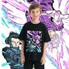 Kinder Katoenen T-shirt Jujutsu Kaisen Gojo x Geto Print Anime Cartoon Tops voor Jongens Meisjes 100160cm Lengte Casual T-shirt