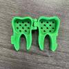 5Pcs Toothbrush Head Box Travel Toothbrush Head Case Tooth-Shaped Protective Box with Lid for Home