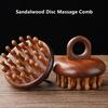 Portable Multi-Functional Wood Massage Comb Circular Tooth Guasha Scalp Head Massager with Ring - Therapy & Relaxation Tool