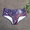 Digital Universe Swim Boxer Sexy Low-rise Swim Brief Mens Swim Trunks Square Cut