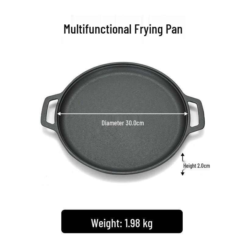 

TLXT Cast Iron Striped Grill & Frying Pan