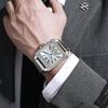 Dulunwe Fashionable Business Luxury Automatic Date Waterproof Square Dial Retro Automatic Mechanical Men's Watch