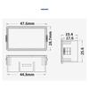 USB/Type C Port Battery Charge Indicator Meter For Leads Acid Lithiums Batteries Real Time Voltages Monitoring Devices