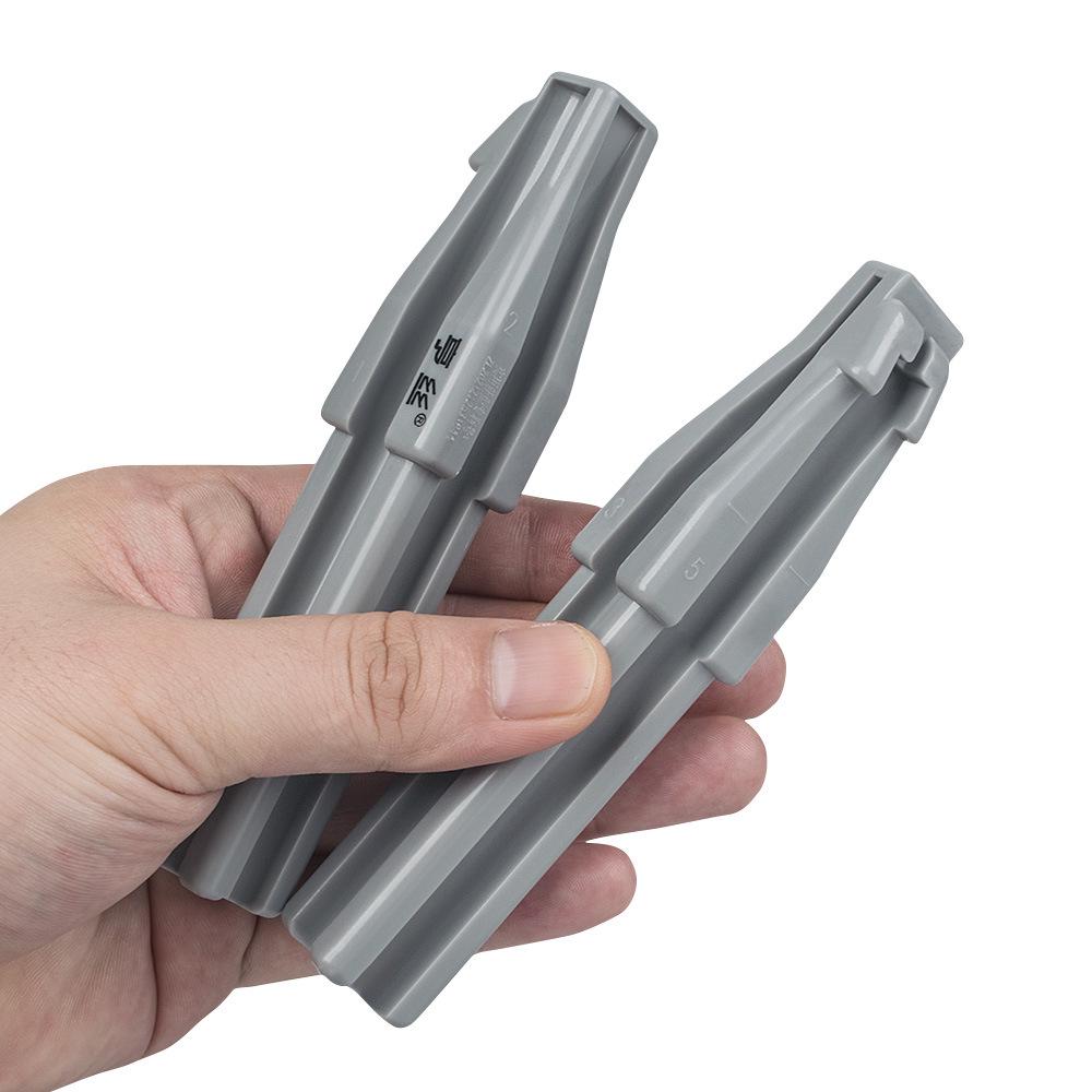 Gray Wooden Eyebrow Pencil Sharpener for Beginners - Perfect for Katana Eyebrow Pencils.