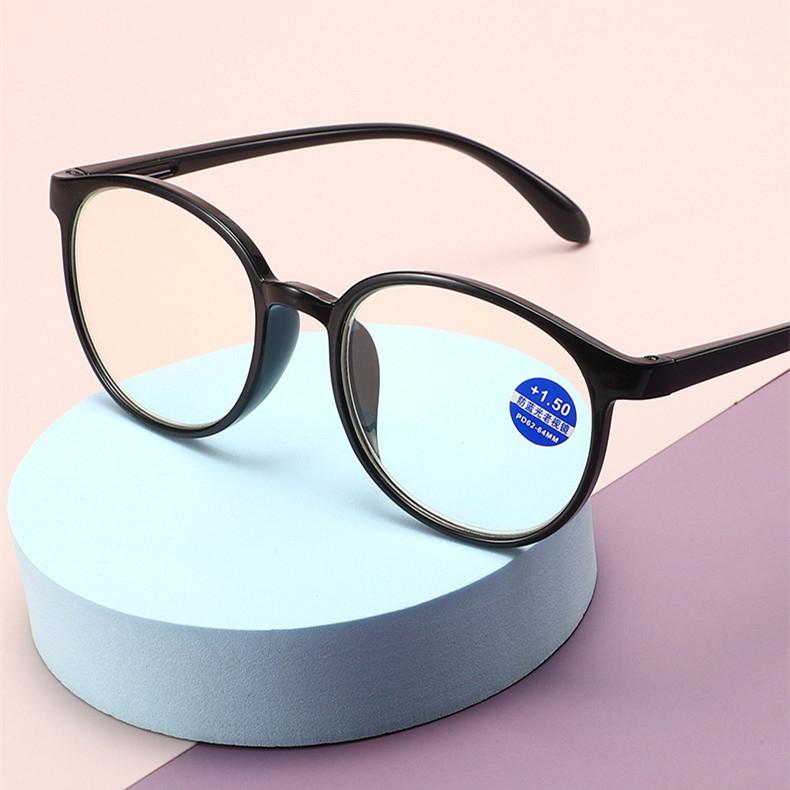 New Reading Glasses Women Presbyopia Anti Blue Light Reading Eyeglasses Men Mother Round Eyewear +1.0 +1.5 +2.0 +2.5 +3.0 +4.0