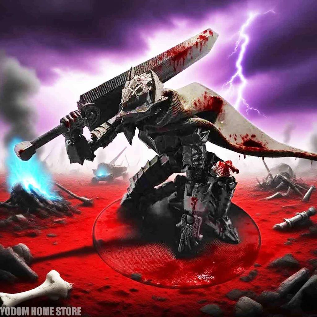 3D-gedruckte Berserk Guts' Rüstung Mehrgelenkige Bewegliche Figur für Heimaccessoires Schreibtischdekoration Cooles Jungen Geschenk