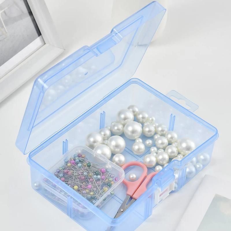 Transparent Plastic Storage Boxes For Jewelry Hardware Accessories Small Items DIY Crafts Cosmetics