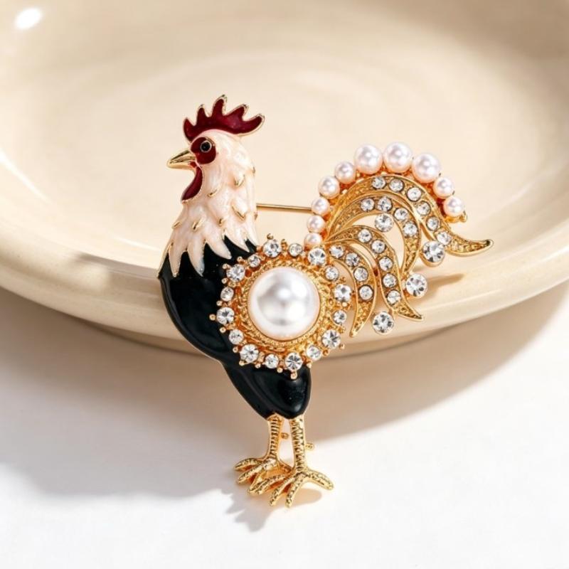 New Rooster Brooch, Personalized Unique Statement Brooch, Exquisite Fashionable Accessory For Men And Women, Stylish Gift