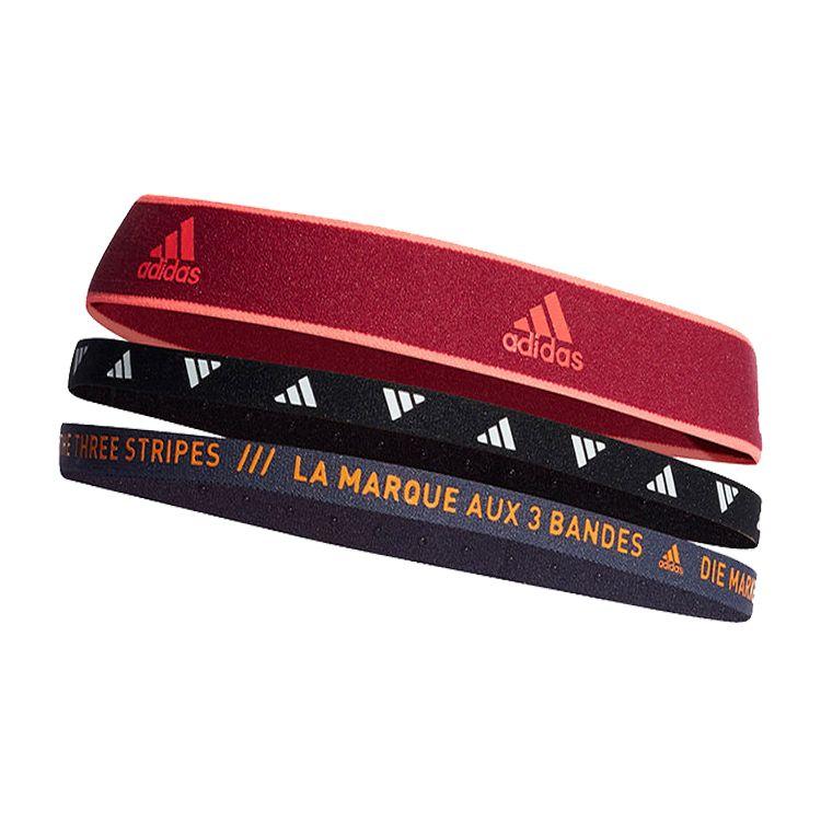 

Adidas Tennis Headband Set Men Accessories Black Red H62466 Basic Packaging-Box Not Included,OSFM,Black Red